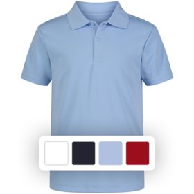 Nautica Boys Short Sleeve Performance Uniform Polo