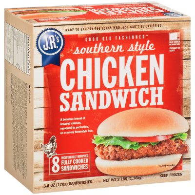 J.R.'s Southern Style Chicken Sandwiches - 6 oz. - 8 ct. - Sam's Club