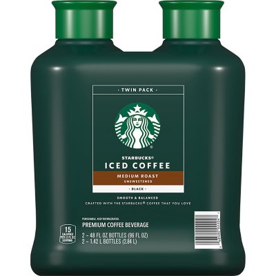 Starbucks Unsweetened Iced Coffee Medium Roast 48 Fl Oz 2 Pk Sam S Club