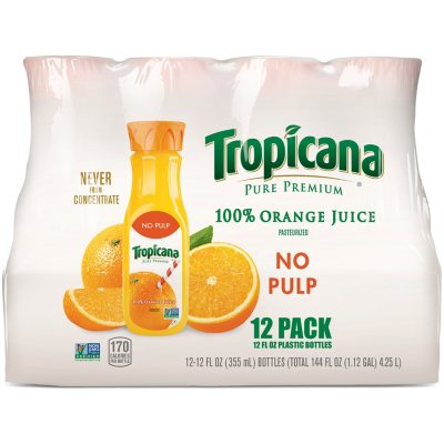 Tropicana orange juice outlet 12 oz