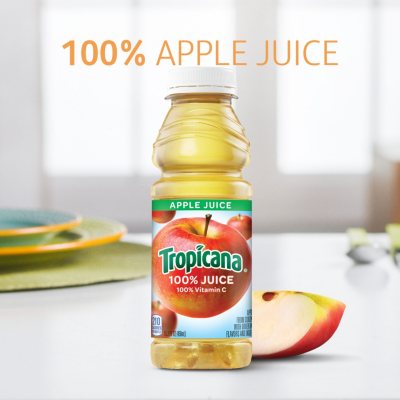 (12-Bottles) Assrt. Flavors Tropicana Orange, Fruit Medley & Apple Juice 10  oz.