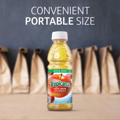 (12-Bottles) Assrt. Flavors Tropicana Orange, Fruit Medley & Apple Juice 10  oz.