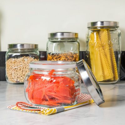 Mason Craft And More Stackable Food Storage 4-pc. Canister, Color: Clear -  JCPenney