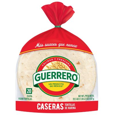 Guerrero Caseras Fajita Flour Tortillas 20 ct., 22.5 oz. - Sam's Club