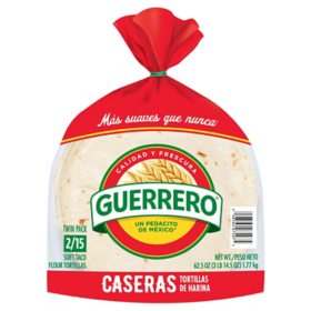 Guerrero Soft Taco Flour Tortillas 62.5 oz., 2 pk.