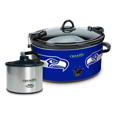 Crock-Pot - Cook and Carry Dallas Cowboys 6-Qt. Slow Cooker - Gray/Blue