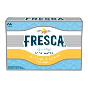 Fresca Sparkling Soda Water, Grapefruit Citrus, 12 fl. oz., 24 pk.