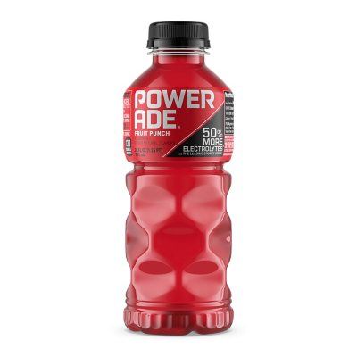  Powerade Zero Fruit Punch, 20 oz Bottle (Pack of 8) : Sports  Drinks : Grocery & Gourmet Food