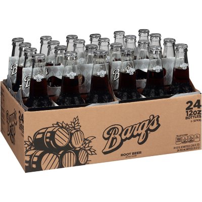 Set of 3  Barqs Rootbeer 1" Glass Marble With Stands 