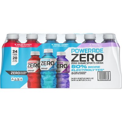 Powerade Sports Drink, Zero Sugar, Mixed Berry - 8 pack, 20 fl oz