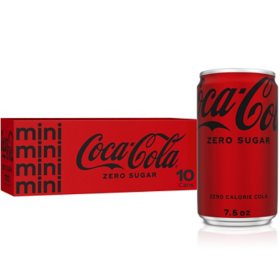 Coca-Cola Zero Sugar Mini Cans 7.5 fl. oz., 30 pk.