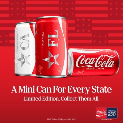 Coca Cola Zero Sugar Mini Cans 7 5oz 30pk Sam S Club