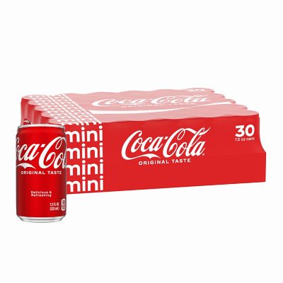  Coca-Cola Mini-Cans, 7.5 fl oz (Pack of 24) : Grocery &  Gourmet Food