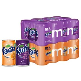 Fanta Mini Can Variety Pack 8 fl. oz., 24 pk.