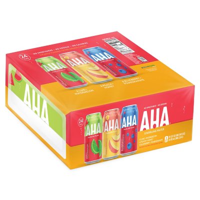 AHA Sparkling Water Variety Pack (12 fl. oz., 24 pk.) - Sam's Club