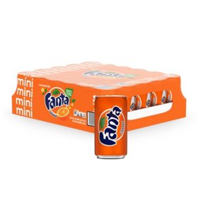Fanta Orange Soda Mini Cans, 7.5 fl. oz., 30 pk.