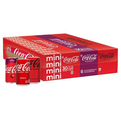 Coca-Cola Mini Can Variety Pack (7.5 fl. oz., 30 pk.) - Sam's Club