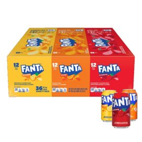 Fanta Cans Variety Pack 12 fl. oz. 36 pk.