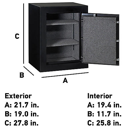 SentrySafe EF3428E Fireproof Safe and Waterproof Safe with Digital Keypad 3.4 Cubic Feet