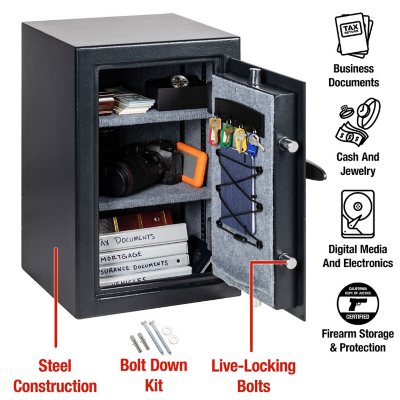 Medication Storage Box, Clear with Electronic Programmable Lock