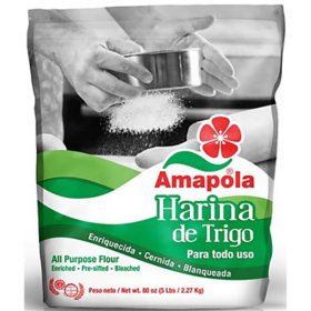 Amapola Harina de Trigo, 5 lbs.
