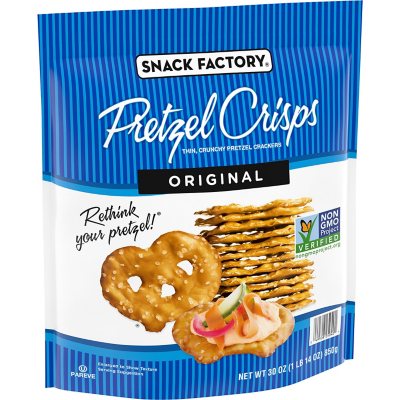 Snack Factory Pretzel Crisps Original (30 oz.) - Sam's Club