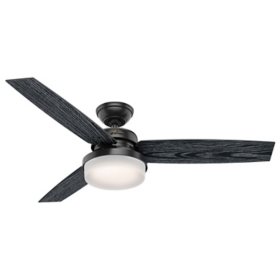 Hunter 52" WiFi Aerodyne Ceiling Fan with LED Light and Handheld Remote