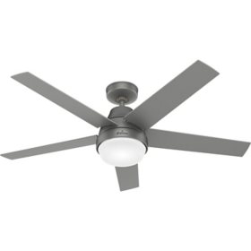 Hunter 52" Aerodyne Indoor WiFi Ceiling Fan with LED Light and Remote Control