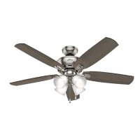 Hunter 52" Amberlin Indoor Ceiling Fan with LED Light and Pull Chain