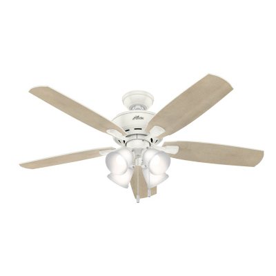 Photos - Fan Hunter 52' Amberlin Indoor Ceiling  with LED Light and Pull Chain - Fre 