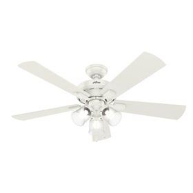 Hunter 52" Crestfield Indoor Ceiling Fan with LED Light and Pull Chain