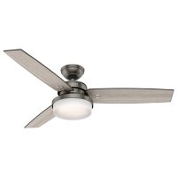Hunter 52" Sentinel Ceiling Fan with LED Light Kit and Handheld Remote