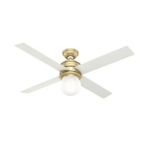 Hunter 52" Hepburn Indoor Ceiling Fan with LED Light and Wall Control