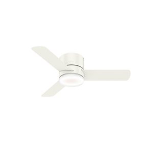 Hunter 44" Minimus Low Profile Indoor Ceiling Fan with LED Light and Remote