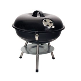 Texsport Barbecue Mini Portable Charcoal BBQ Grill, Black