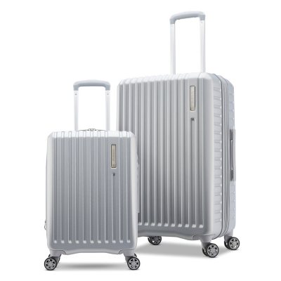 3 Dunlop ABS 4 Wheeled Spinner Suitcase Set Hard Shell Luggage Baggage Cases 