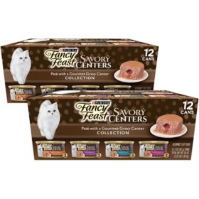 Fancy Feast Savory Centers Pate Wet Cat Food, Variety Pack (3 oz., 24 ct.)