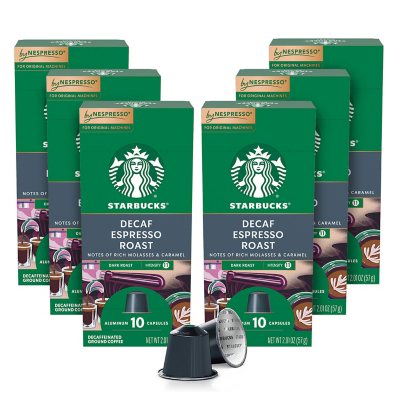 Starbucks by Nespresso Decaf Espresso Dark Roast, 60 ct.