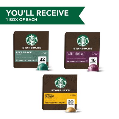 Starbucks by Nespresso Variety Pack, 60 or 120 Ct