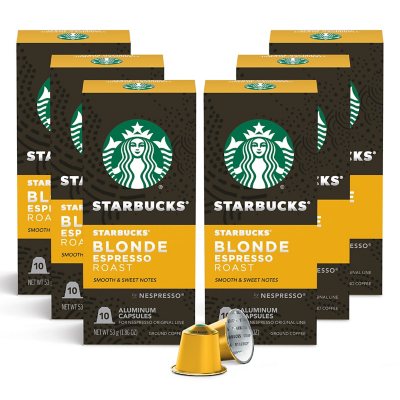 Pack de 10 capsules Nespresso Starbucks Blonde Espresso Roast