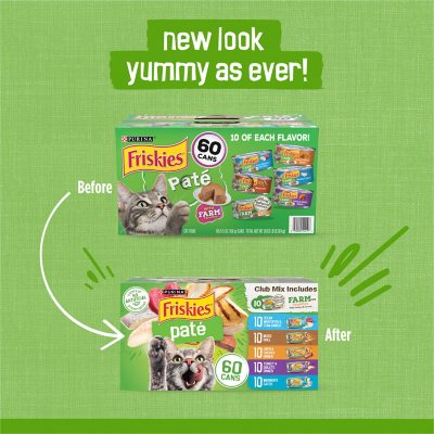 Purina Friskies Pate Wet Cat Food Variety Pack 5.5 oz. 60 ct