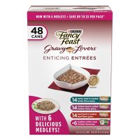 Fancy Feast Medleys Seafood Selections or Gravy Lovers Wet Cat Food (3 oz., 48 ct.)