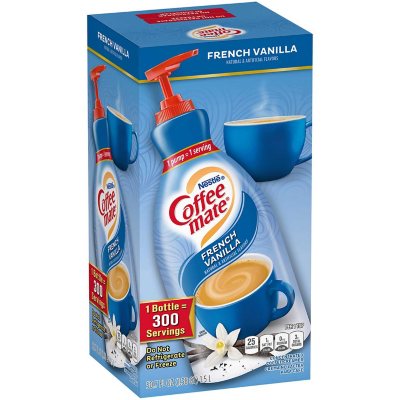 Nestle Coffee mate Liquid Creamer Pump, French Vanilla (50.7 fl. oz.) -  Sam's Club