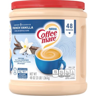 Coffee-mate Sugar Free Powder Coffee Creamer French Vanilla