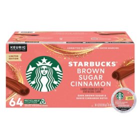Starbucks Blonde Roast K-Cup Coffee Pods, Brown Sugar Cinnamon, 64 ct.