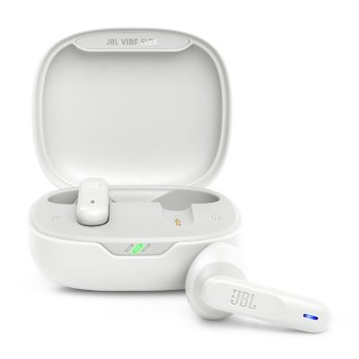 JBL Vibe Flex Wireless Earbuds (White)