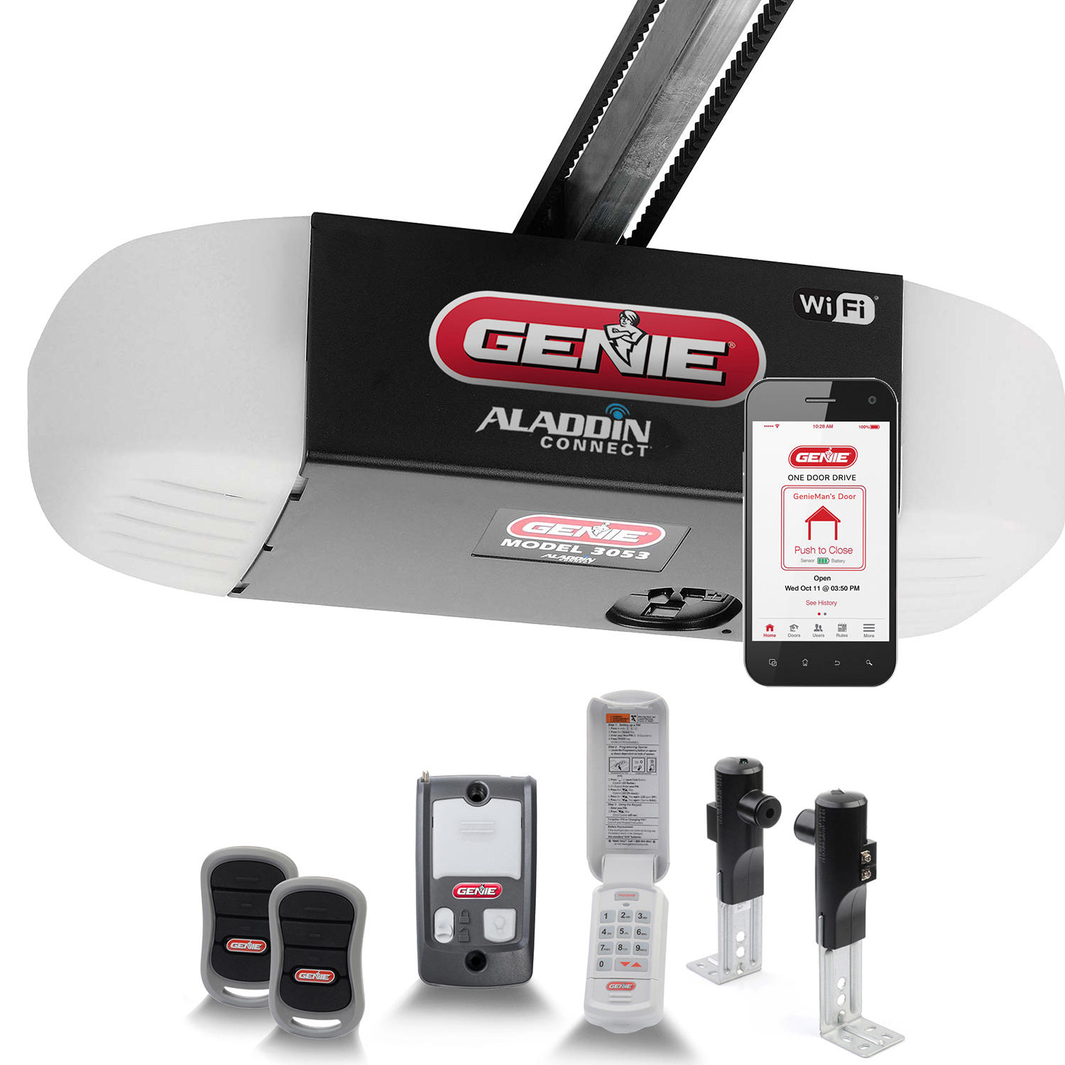Genie QuietLift Connect 3/4 HPc Smart Belt Drive Garage Door Opener