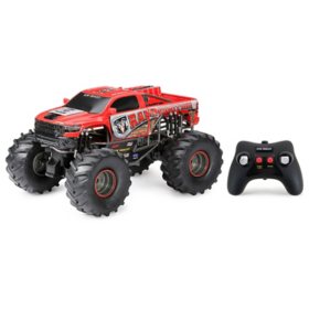 New Bright 1:10 Scale Radio Control Rammunition Monster Truck - Red
