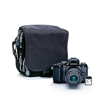 Olympus E-M10 16MP Interchangeable Lens Bundle with 14-42mm Lens, 8GB SD Card and Camera Case