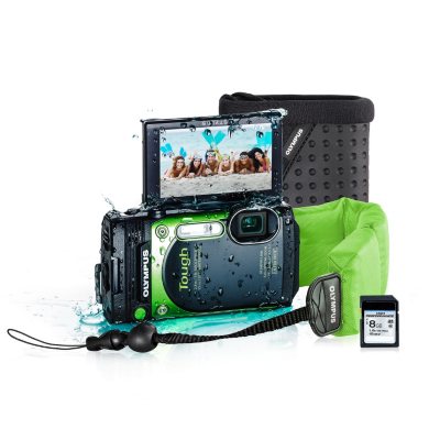 Olympus TG-870 16MP Wi-Fi Camera Bundle with Float Strap, Case and